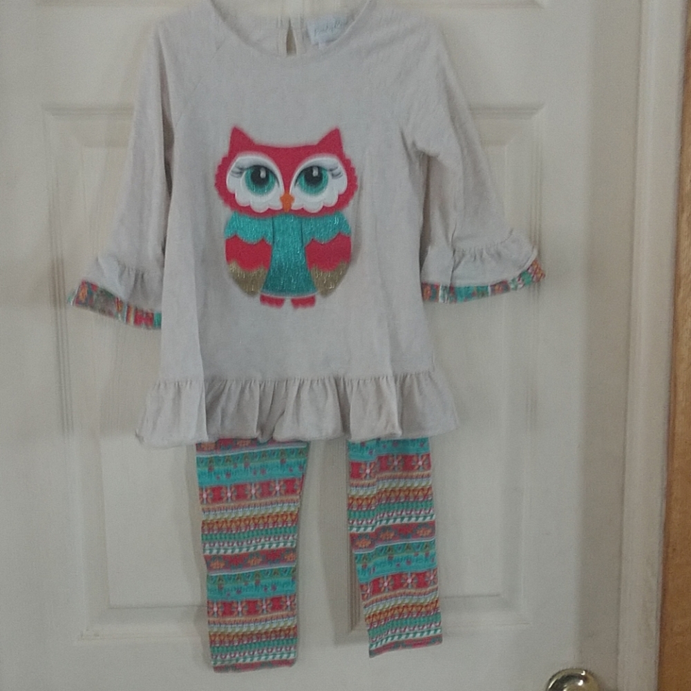 Girls owl 2 piece